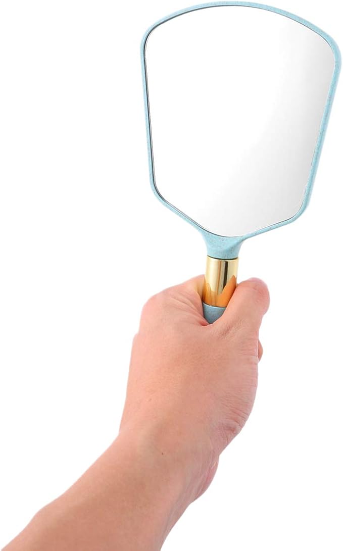 Handle Mirror Square Fashionable Home Mirror Compact Makeup for Home Use