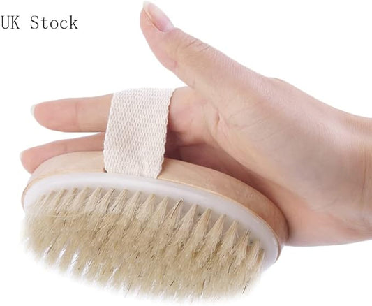 Dry Body Brushes Spa Body Brush Bath Bristle Brush Wood Shower Brush Body Exfoliator Brush Shower Skin Brushes for Wet and Dry Brushing