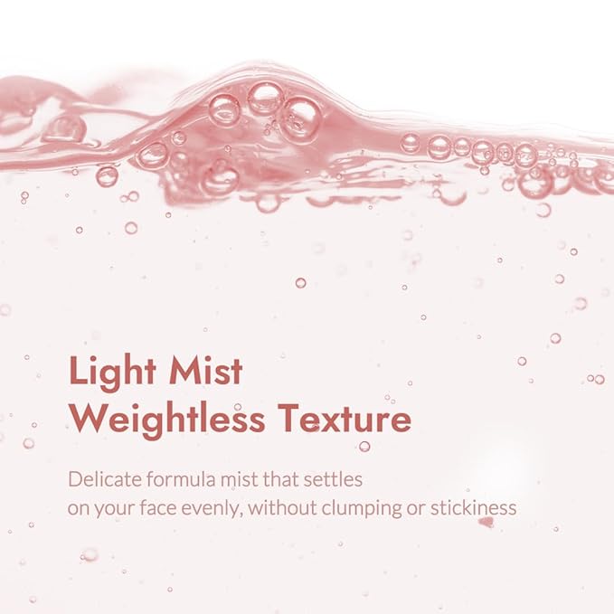 Fresh Dewy Rose Petal Facial Serum Mist Korean Face Spray for Deep Hydration Skincare on the Go 3.38 oz
