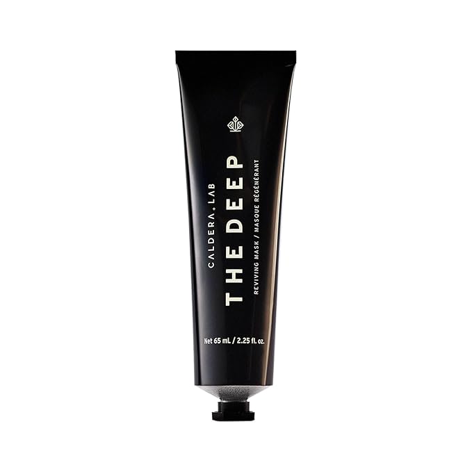Caldera + Lab The Deep | Men's Organic Hydrating Clay Face Mask for Dry, Sensitive, & Normal Skin β Vegan, Natural & Antioxidant Packed Exfoliating Skincare Facial Treatment