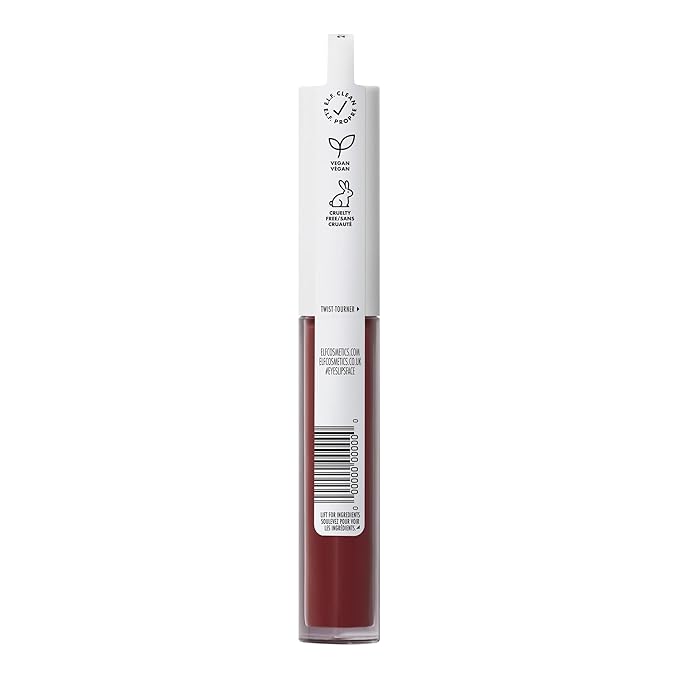 e.l.f. Lip Lacquer, Nourishing, Non-Sticky Ultra-Shine Lip Gloss With Sheer Color, Infused With Vitamins A & E, Vegan & Cruelty-Free, Black Cherry (Pack of 2)