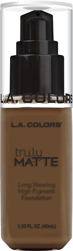 L.A. COLORS Truly Matte Foundation, Mahogany CLM364
