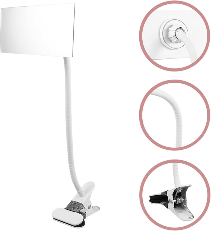 Cabilock Desktop Anti-Peeping Makeup Mirror with Adjustable Angles, High-Definition Reflection, Privacy Protection, and Compact Design for Office Desk Use