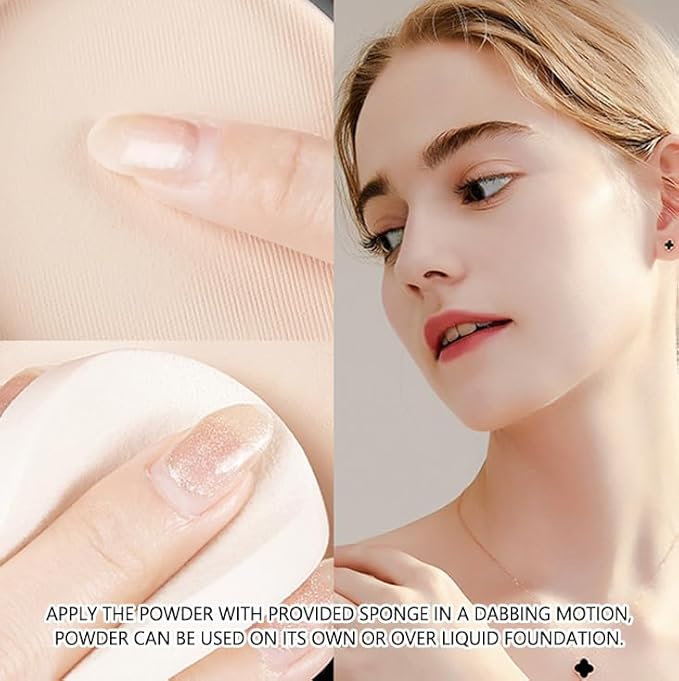 Dau Dau SILK DREAM Double Layer Matte Compact Powder,Blendable Oil Free Foundation Powder,Full Coverage with Flawless Finish