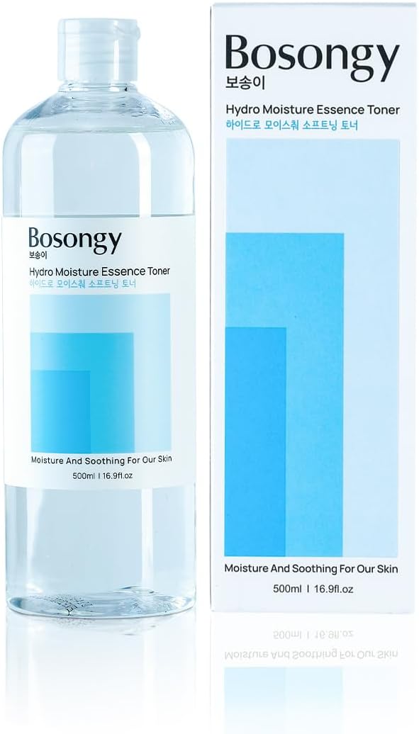 Hydro Moisture Essence Toner 500ml(16.9fl.oz.) – Deep Nourishing Facial Toner for Dry & Sensitive Skin, Infused with Hyaluronic Acid, Panthenol & Ceramide | Korean Skincare