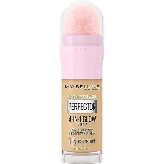 Maybelline New York Instant Age Rewind Instant Perfector 4-In-1 Glow Makeup, Light/Medium