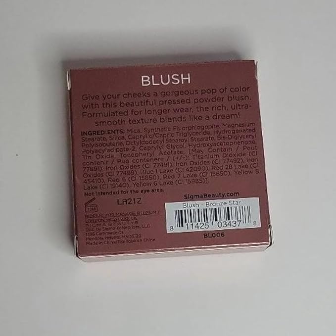Sigma Beauty Spiced Coral Blush Palette - Long Lasting Blush Pressed Powder - Gluten Free, Cruelty Free, Vegan Makeup Palette - Bronze Star