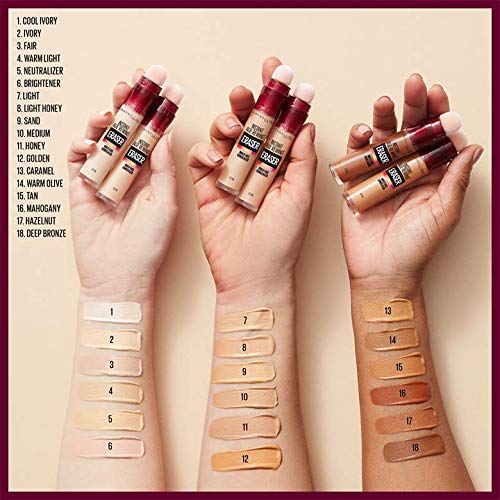 Maybelline Instant Age Rewind Eraser Dark Circles Treatment Multi-Use Concealer, 146.5, 1 Count (Packaging May Vary)