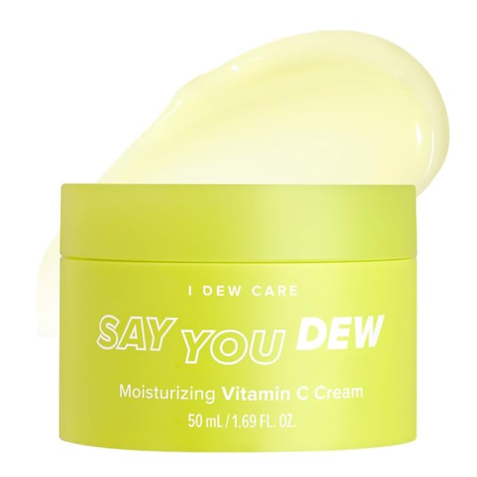 I DEW CARE Vitamin C Face Moisturizer - Say You Dew | Korean Skin Care Routine Panthenol, Niacinamide, Non-irritating, Hydrate and Illuminate Glass Smoother Skin, 1.69 FL Oz