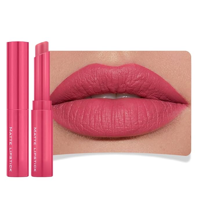 6-Color Velvet Matte Lipstick Balm-in-Pencil for Lips Makeup, Ultra Hydrating, Long-Lasting High lmpact Color Soft Finish, Waterproof Moisturized Lips
