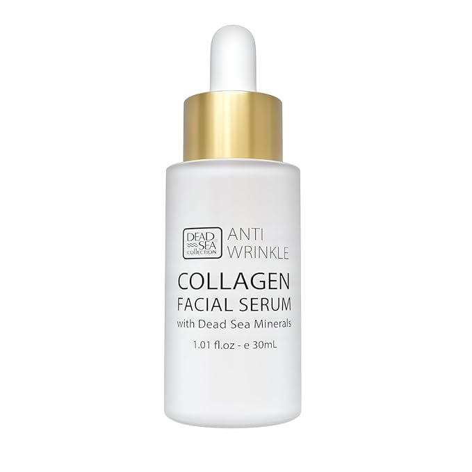 Dead Sea Collection Serum for Face with 3X Collagen, Dead Sea Minerals, and Vitamin E – Anti Aging Nourishing Skin Care Moisturizer to Reduce Wrinkles (1.01 fl. oz)