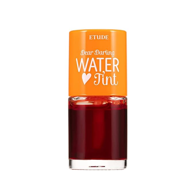 ETUDE Dear Darling Water Tint - Orange Ade (9g) | Vivid Color Lip Stain with Moisturizing Weightless & Non-sticky Finish Lip Stain | Smudge-proof Lip Tint | Korean Makeup, Kbeauty