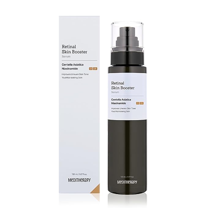 MEDITHERAPY Retinal Skin Booster Serum – Beginner-Friendly, Non-Irritating Retinol for Face and Body – Pore Minimizer, Wrinkle Treatment, Glass Skin – Korean Skin Care, 5.07 Fl. Oz Large Size