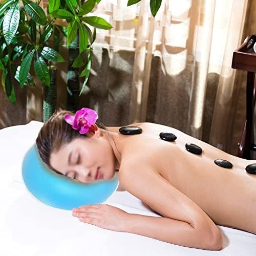 Yosoo Soft Silicone Pillow, Massager Face SPA Massage Cushion for Salon Skin Care Relax, Blue