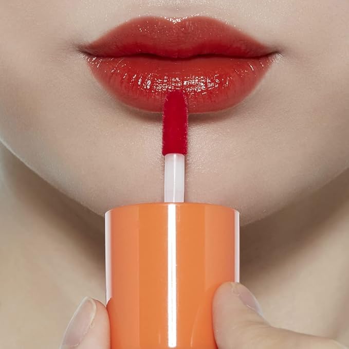 ETUDE Dear Darling Water Tint - Orange Ade (9g) | Vivid Color Lip Stain with Moisturizing Weightless & Non-sticky Finish Lip Stain | Smudge-proof Lip Tint | Korean Makeup, Kbeauty