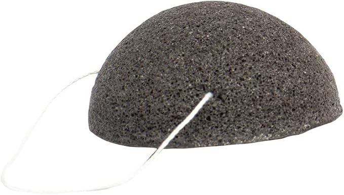 Facial Self Care Boxed Konjac Sponge, 3.5-Inch, Charcoal