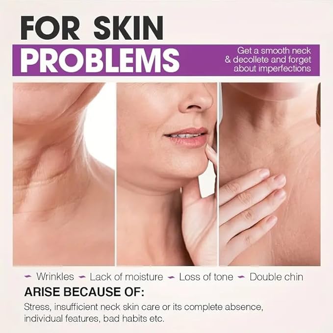Collagen Face & Neck Firming Cream - Best for Tightening Sagging Skin, Tighten & Lift Firming Neck Cream Anti-Aging Neck Wrinkle Creams Day & Night Neck Cream Moisturizing for Sensitive Skin