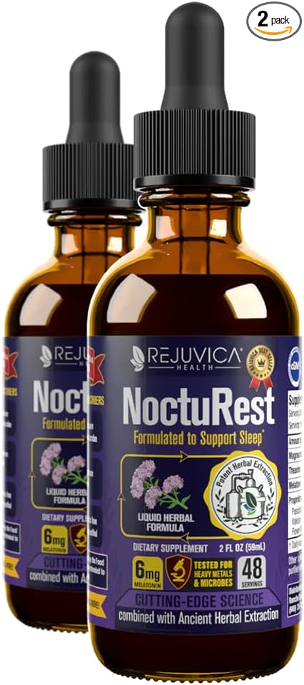 Natural Sleep-Aid with Valerian and Melatonin - All-Natural Liquid Formula for 2X Absorption - Magnesium, L-Theanine & More