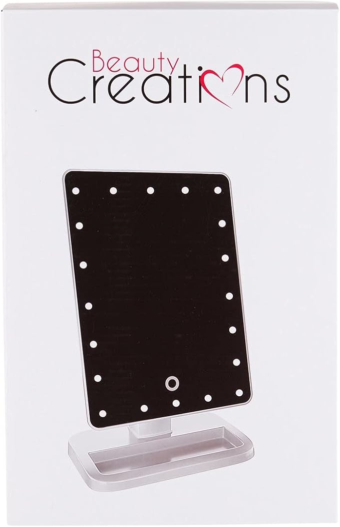 Beauty Creations LED Makeup Mirror Black and White