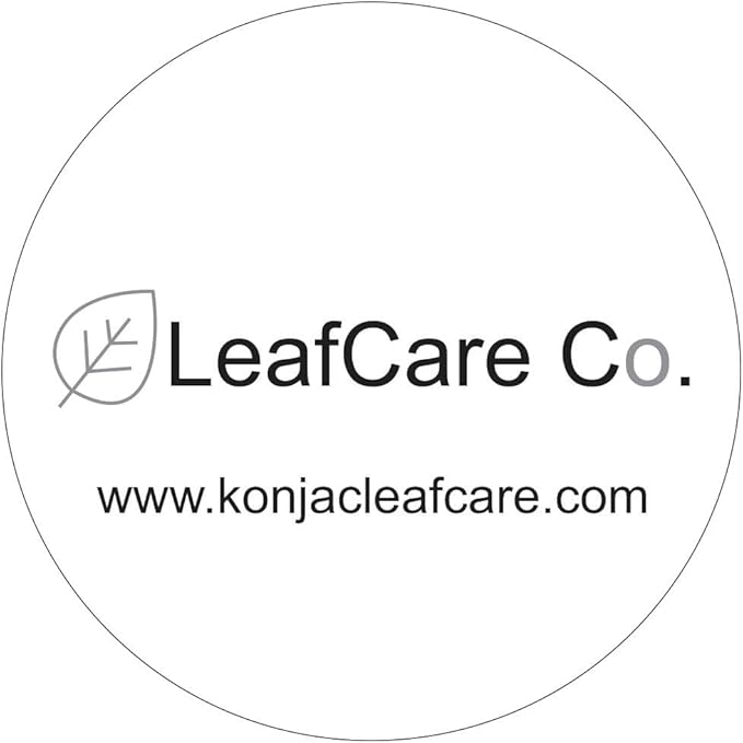 LeafCare Co. - Konjac Sponge- Coconut-for Dull and Dry Skin That Needs Hydration and Softness -Premium Quality