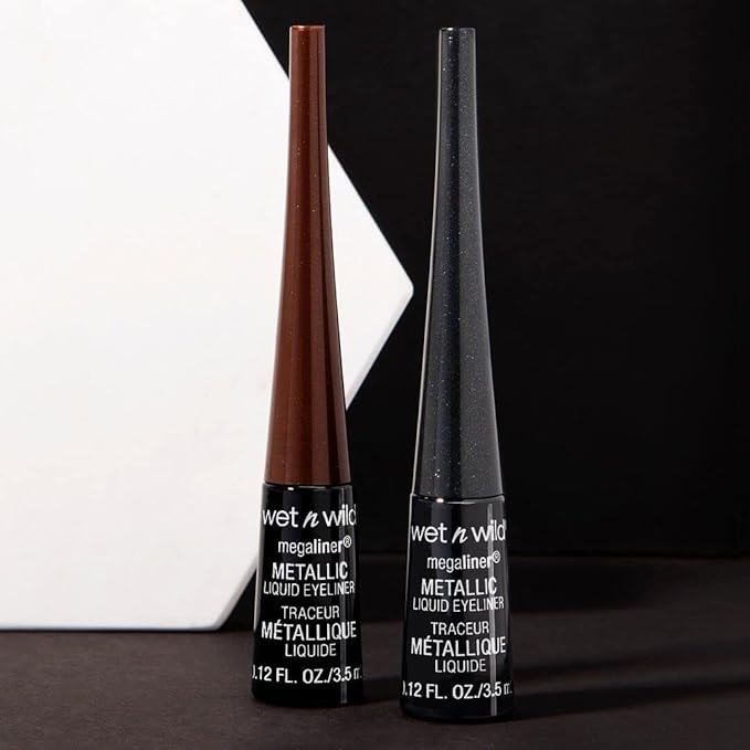 wet n wild MegaLiner Liquid Eyeliner - Black (Pack of 2)
