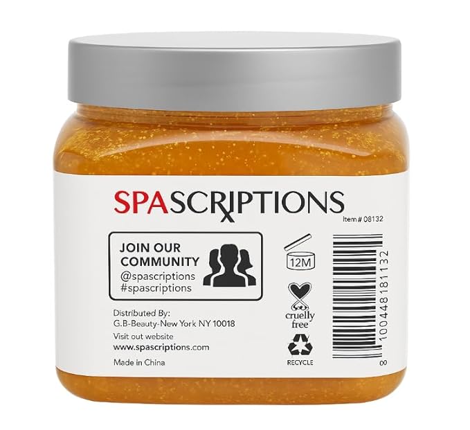 Turmeric & Collagen Body Scrub with Brown Sugar & Vitamin E β Exfoliating Scrub for Glowing Skin β Deep Cleansing, Polishing & Softening Formula β Natural Skincare for Body & Face (21 oz, Turmeric)