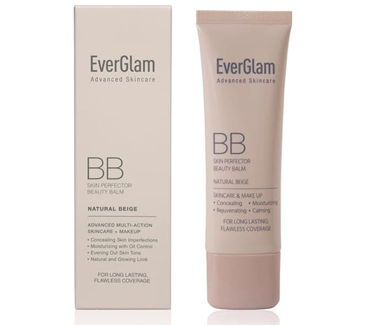 K-Beauty Skin Perfector Korean BB Cream, Light Medium - Flawless, Natural Glow in Seconds | Multi-Function Tinted Moisturizer: Stays On All Day, Dewy, Water-Resistant, Oil-Controlling