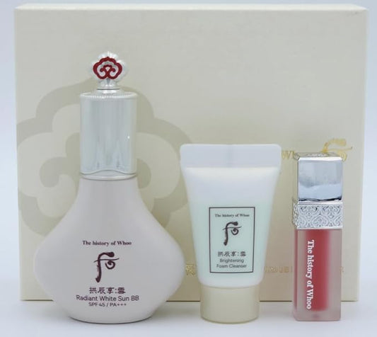 THE HISTORY OF WHOO Gongjinhyang Seol Radinat Sun BB Special Set K-Beauty, Beige