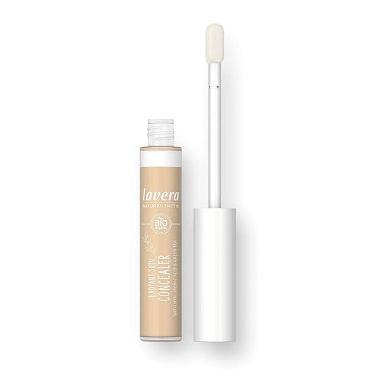 lavera Radiant Skin Concealer - Light 02 - Conceal dark circles & blemishes - up to 8 hours hold - moisturising - vegan - natural cosmetics 1.8 Fl Oz