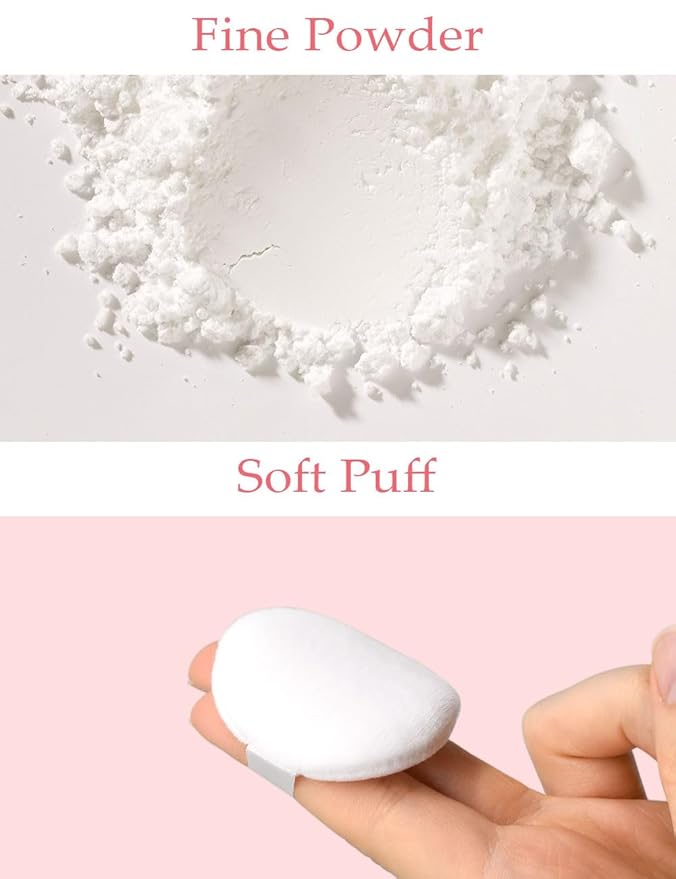 Goodbye Sebum Control Finish Powder 5g β Lightweight Oil-Absorbing Face & Hairline Powder for Long-Lasting Soft Matte Finish (Peach)