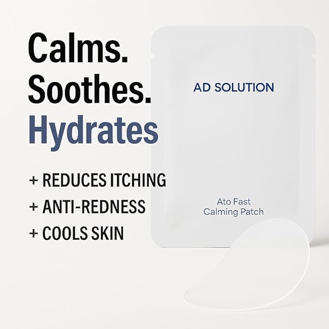Ato Fast Calming Patch for Skin Redness, Itching & Flare-Ups β Soothing Hydrogel for Sensitive Skin with Cica & Panthenol β 10 Pairs