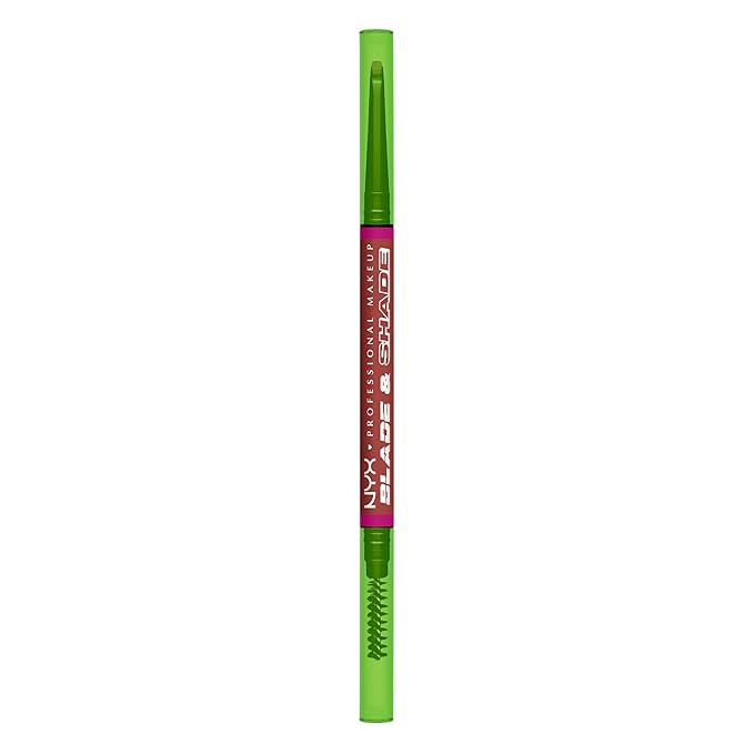 NYX PROFESSIONAL MAKEUP Blade & Shade Brow Pencil, Nano Mechanical Eyebrow Pencil, Up to 16HR Make Up Wear - Rich Auburn