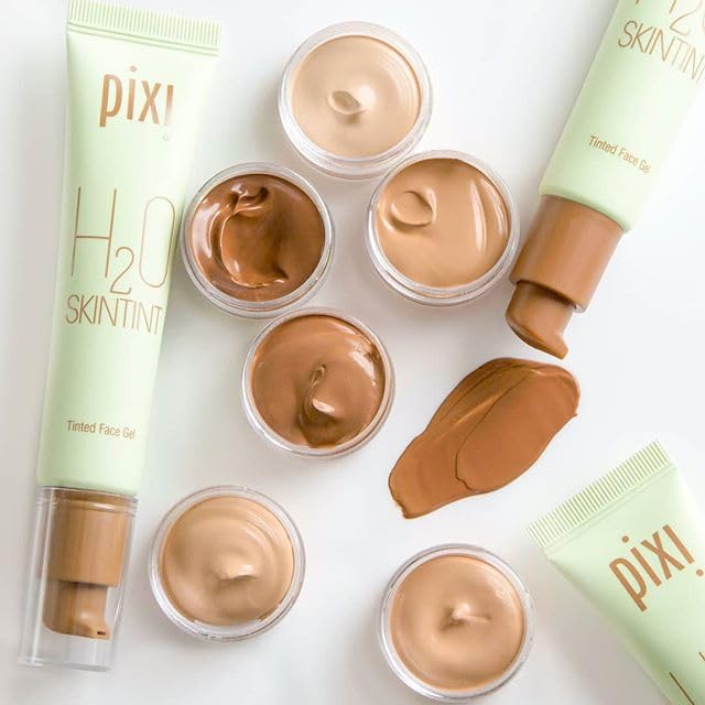Pixi Beauty H2O SkinTint Tinted Face Gel, 1.2 fl oz / 35 ml, Tan