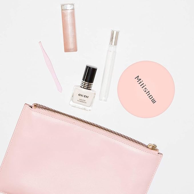 Compact Mirror with LED Light,1x/10x Magnifying Rechargeable Mirror,3.5in, Dimmable Travel Mirror for Purse,Pocket,Handheld 2-Sided Makeup Mirror