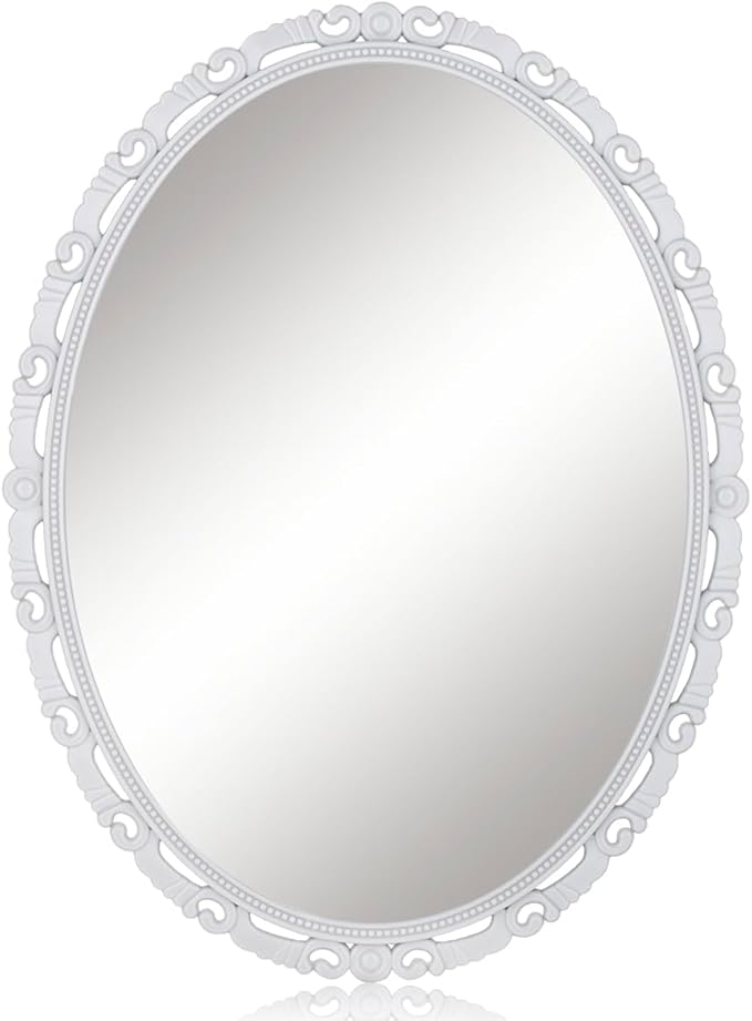 Magnetic Locker Mirror, 5"x7"Real Glass Small Mirrors for Locker with Magnetic Backing, for School Locker, Bathroom, Household Refrigerator, Locker Accessory, Workshop Toolbox or Office Cabinet(Gray)