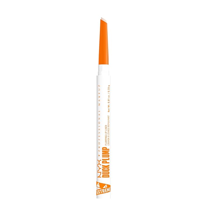 NYX PROFESSIONAL MAKEUP Duck Plump Plumping Lip Liner, Matte Pencil With Up To 10HR Wear, Ducking Clear (Clear Lip Liner)