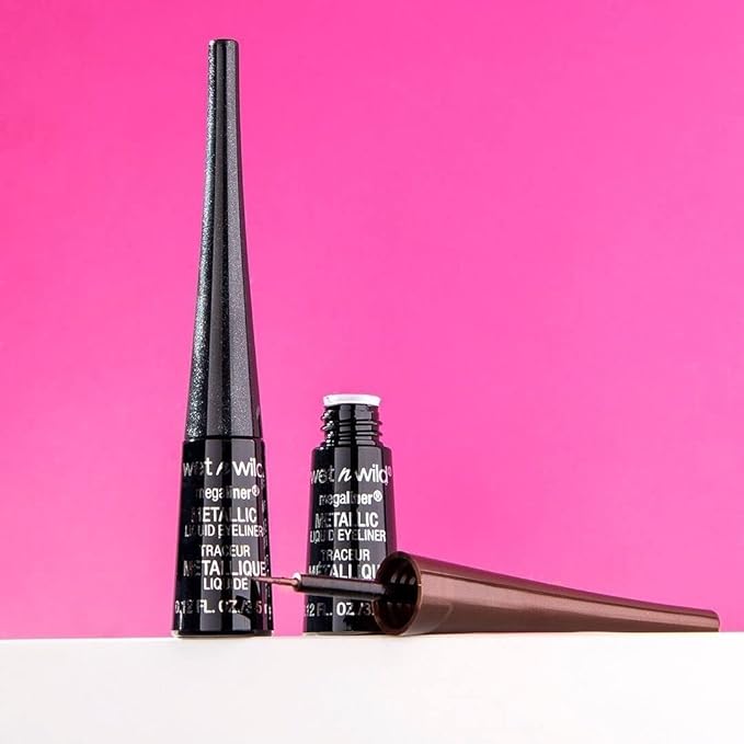 wet n wild MegaLiner Liquid Eyeliner - Black (Pack of 2)