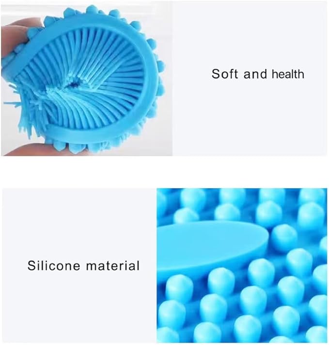 Silicone Body Scrubber Multipurpose Silicone Loofah Exfoliating Bath Brush Comfortable Silicone Body Scrubbers for Use in Shower Silicone Massage Brush for Women Men Daily Use