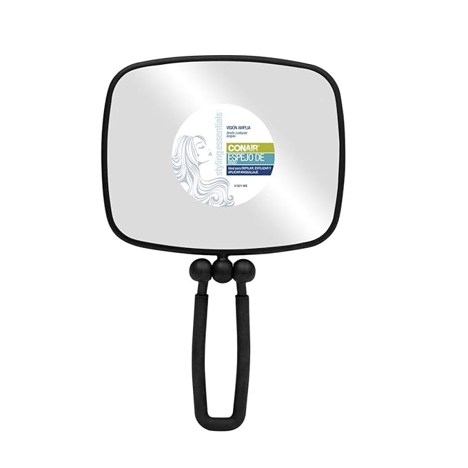 Conair Soft Touch Rectangle Mirror Black