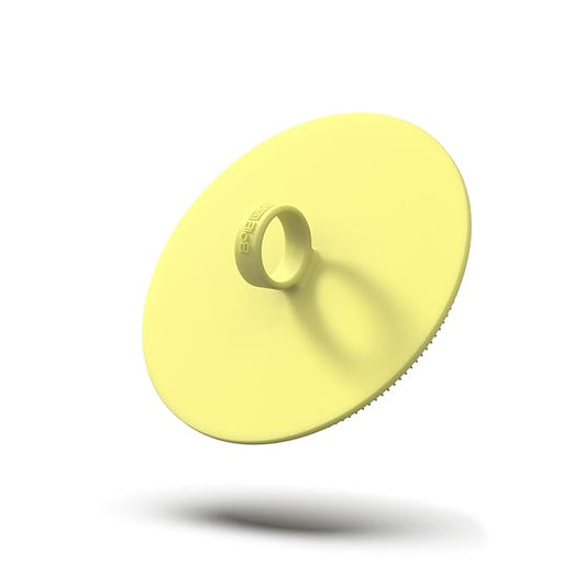 Boie USA Loop Body Scrubber - Soft Silicone-Like Exfoliating Shower Scrubber & Body Cleansing Brush - Hang-to-Wall Loofah Replacement - Exfoliator for All Skin Types - Yellow