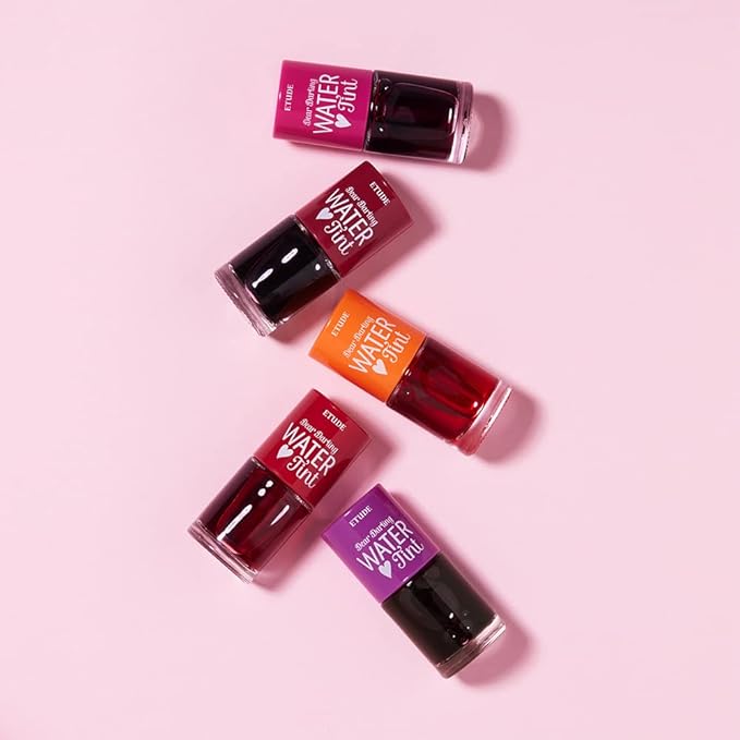 ETUDE Dear Darling Water Tint - Orange Ade (9g) | Vivid Color Lip Stain with Moisturizing Weightless & Non-sticky Finish Lip Stain | Smudge-proof Lip Tint | Korean Makeup, Kbeauty