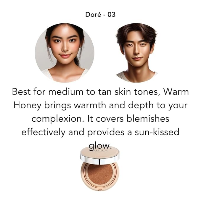 BiBi NOVA Velvet Finish All in 1 Cushion Foundation Refill βLong Lasting, Full Coverage for All Skin Types (0.67oz) (02 Beige)