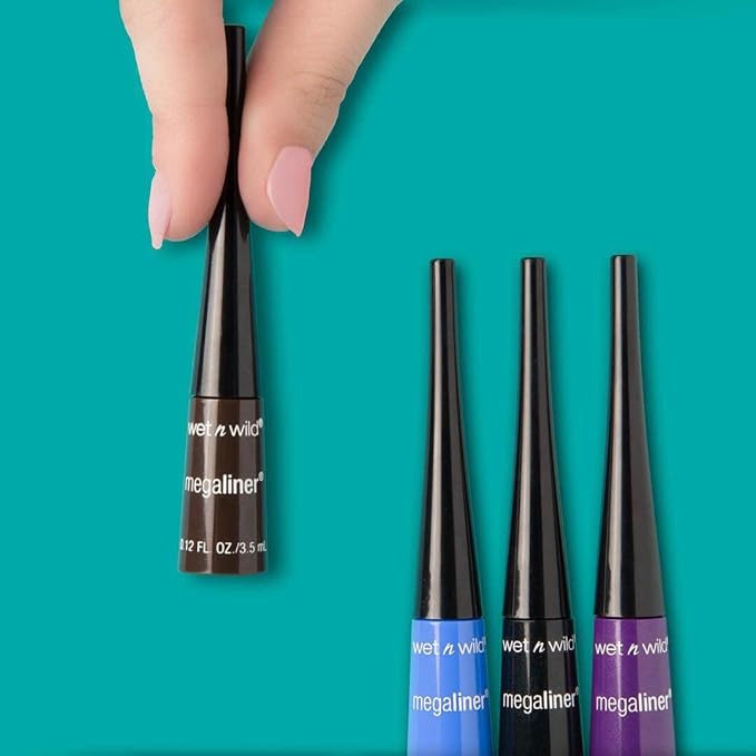 wet n wild MegaLiner Liquid Eyeliner - Black (Pack of 2)