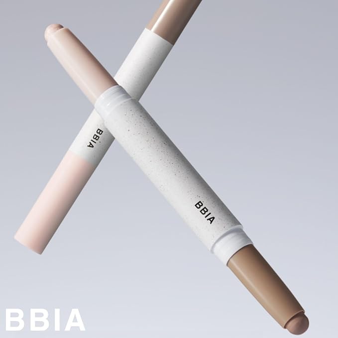 BBIA Last Contour Stick - Dual-Sided Contouring & Highlighting Duo Stick Easy Dual-Ended Natural Contour & Highlight Blendable Buildable Longlasting Korean Face Makeup (02 COOL DETAIL, Pack of 1)