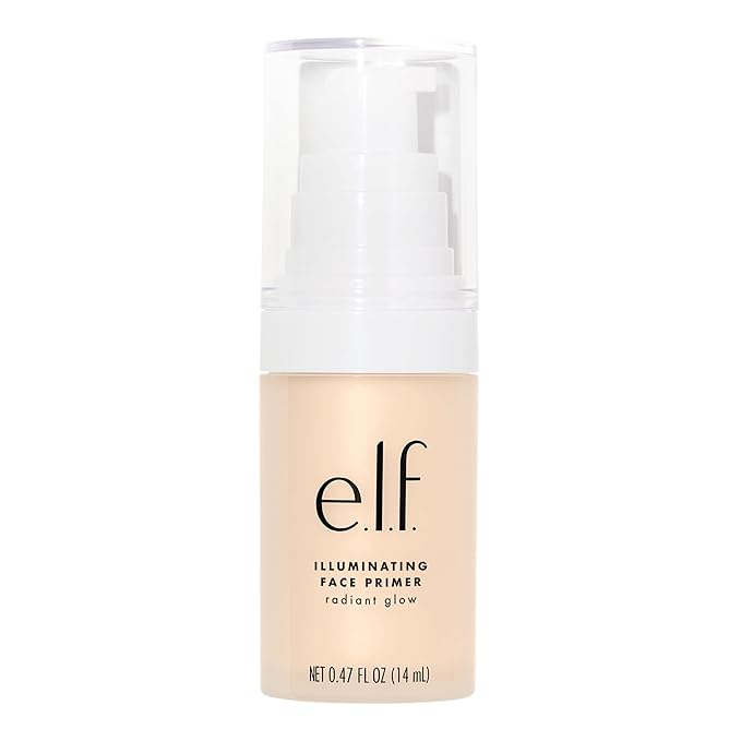 e.l.f. Illuminating Face Primer, Silky Face Makeup Primer For Long-Lasting Makeup & Luminous Glow, Fills In Fine Lines, Vegan & Cruelty-free