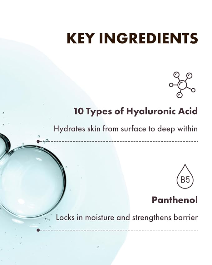 ITβS SKIN Dr.Savers Hyaluronic Acid Hydro Serum 1.01 fl.oz, Deep Hydration Moisturzing Serum with Hyaluronic Acid and Panthenol, Lightweight Non Sticky Moisturizer for Sensitive Skin, Korean Skincare