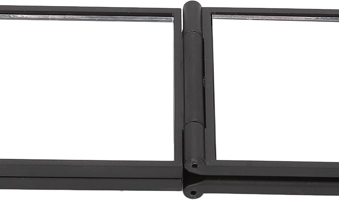 4 Way Mirror, Hair Mirrors 360 Degree Makeup Mirror Panel Foldable Haircut Handheld Plastic Frame Desktop for Braiding Hair Cutting Colouring Styling Home Multifunctional Portable No Blind Area