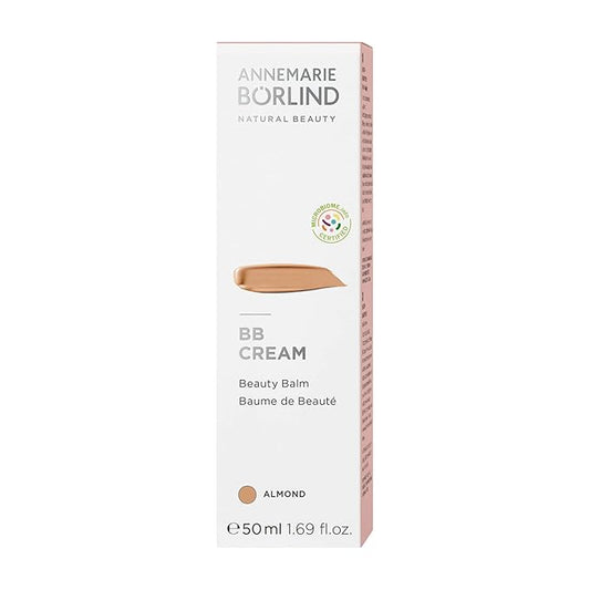 ANNEMARIE BÖRLIND - BB CREAM - almond - tinted, moisturizing & balancing beauty balm, facial care with macadamia nut oil, light coverage, vegan 1.69 Fl. Oz.