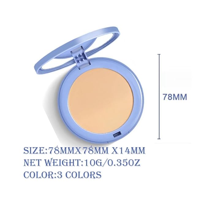 Oil Control Face Pressed Powder, Matte Smooth Flawless Setting, Face powder for older women Waterproof Long Lasting Finishing Powder, Cruelty Free, Lightweight, 0.35 oz (NATURAL BEIGE, A)