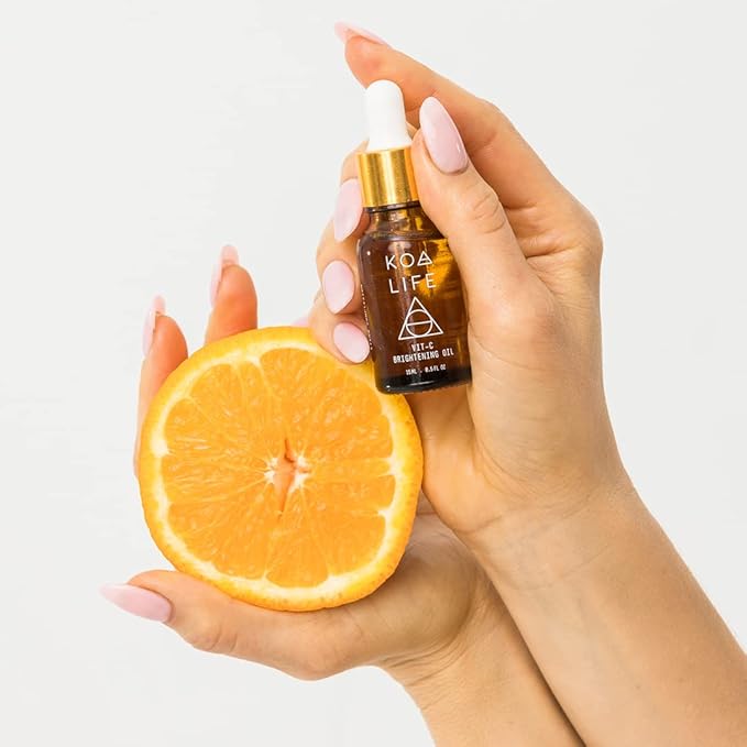 Vitamin C Collection - Bundle Discount | Vit-C Brightening Cleanser 30ML & Vit-C Brightening Oil 15ML & Gua Sha Massage Tool | Anti-Aging, Treats Hyperpigmentation, Brightens, Evens Skin Tone